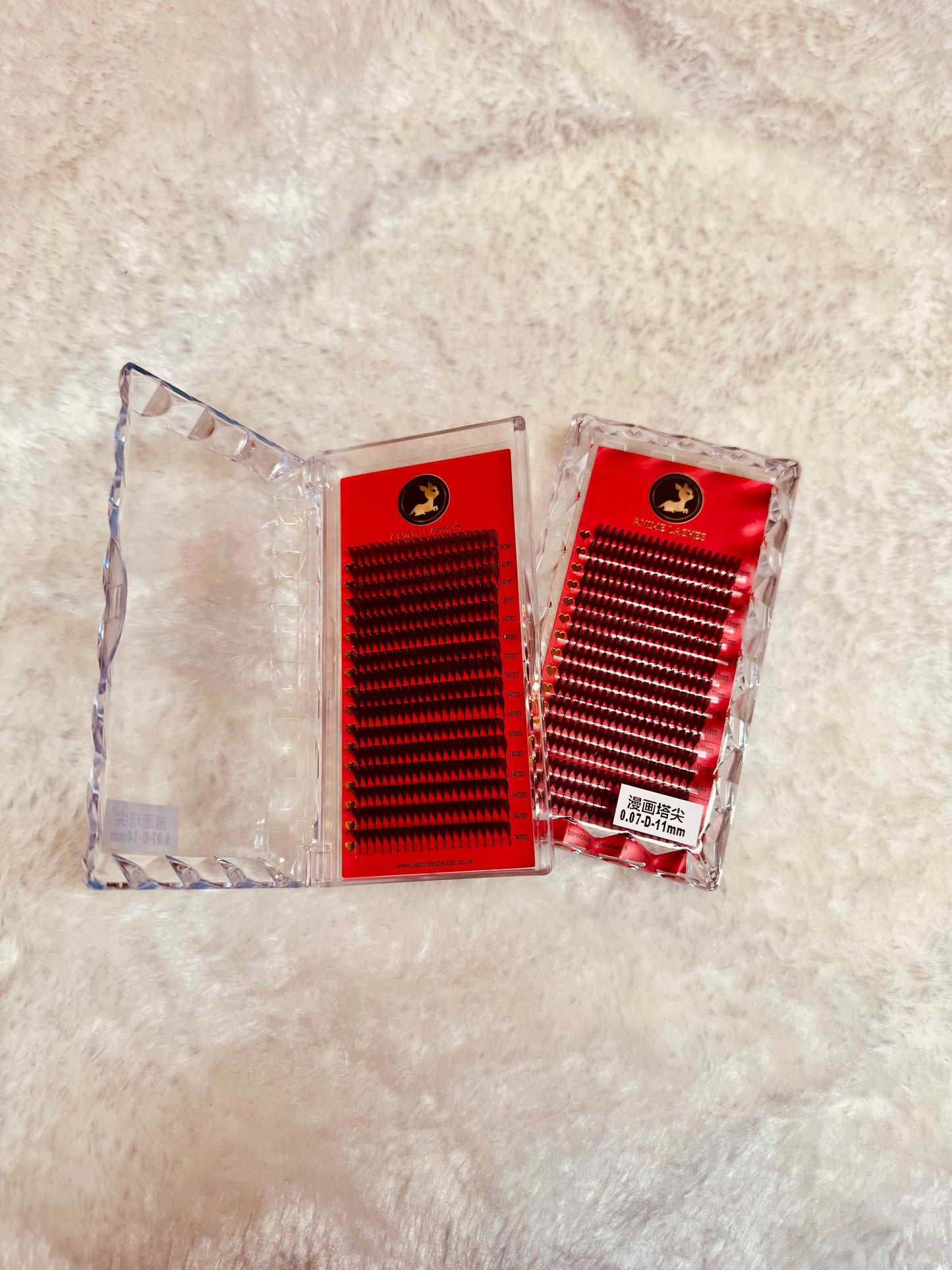 Anime Lashes- 0.07 D Curl - Single Length Trays
